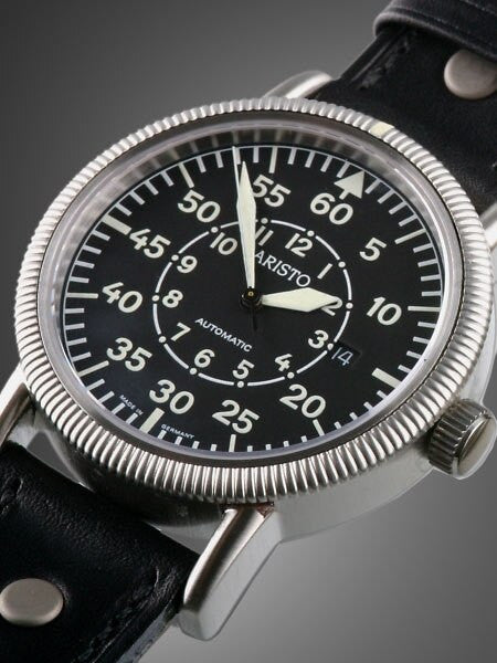 Aristo 3H43 Day Flight Swiss ETA 2824-2 Automatic Watch with Sapphire Crystal