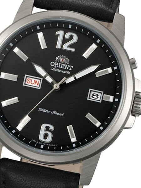 Orient 42mm Starfish Day and Date Automatic Watch with Black Dial #EM7J00BB