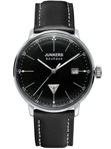 Junkers Lady Bauhaus Swiss Quartz Watch with Domed Hesalite Crystal #6071-2