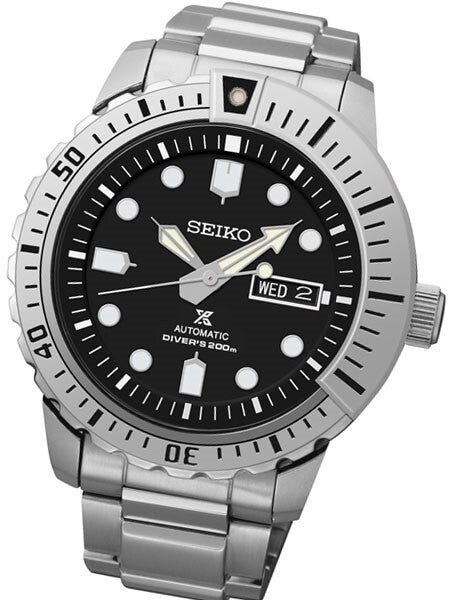 Seiko Prospex Black Dial Mohawk with Seiko 4R36, 24-Jewel Automatic Movement #SRP585