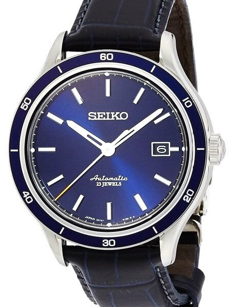 Seiko Radiant Blue Dial Automatic Watch with 42.2mm Case, and Sapphire Crystal  #SARG015