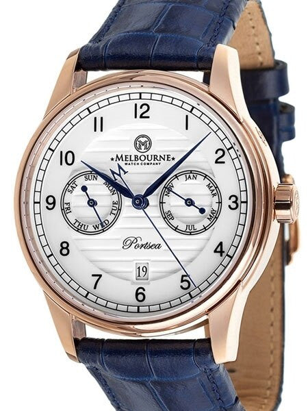 Melbourne Portsea Automatic Calendar Watch with White Dial, Sapphire Crystal #PS.40.A.CAL.04
