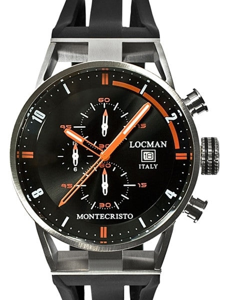 Locman Montecristo 100 Meter Chronograph Watch 44mm case