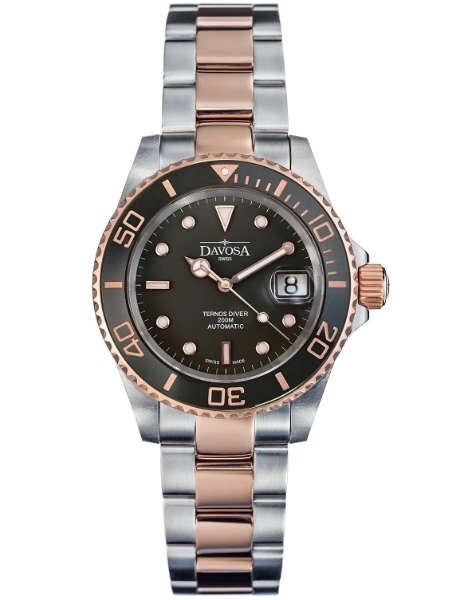 Davosa Two-Tone Ternos Swiss Automatic 200 Meter Dive Watch #16155565