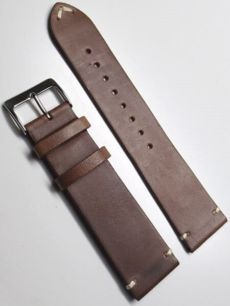 Horween Chromexcel Brown Calfskin Leather with Matching Lining and Hand-Stitching #INS-HOR81