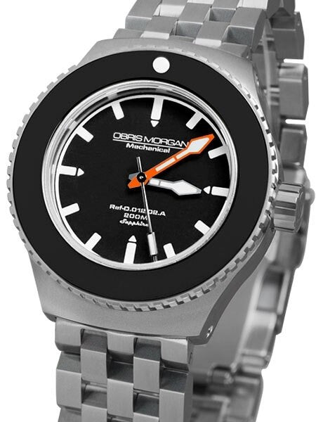 Obris Morgan Nevon Automatic Black Dial Dive Watch with Robust Bracelet #NEVON-BTBO