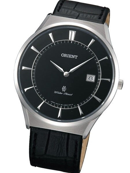 Orient Palmer Quartz Dress Watch with Sapphire Crystal and Leather Strap #GW03006B
