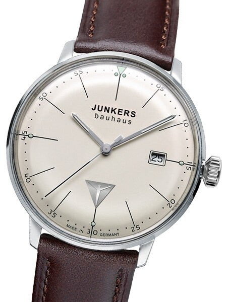 Junkers Bauhaus Swiss Quartz Watch with Domed Hesalite Crystal #6070-5