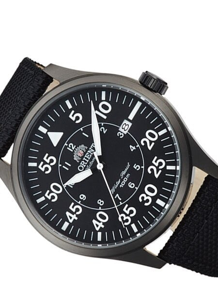 Orient 21-Jewel Automatic Aviator Flight Watch with Woven Nylon Strap #ER2A006B