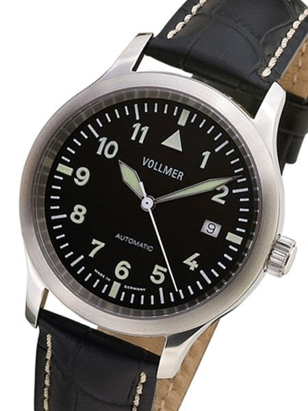 Vollmer V7 Kommandant Swiss ETA Automatic Aviator Officer Watch with Sapphire Crystal