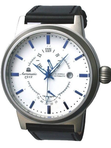 Aeromatic 1912 Classic Automatic Military Watch with Power Reserve Meter #A1359