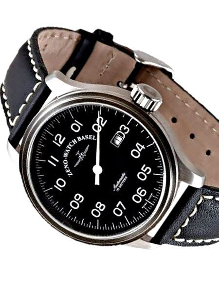 Zeno Mens UNO, One Hand Swiss Automatic Watch with 47mm Diameter Case #8554UNO-a1