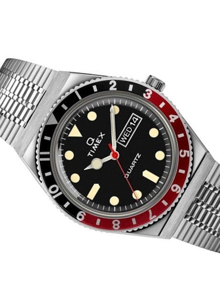 Q Timex Reissue of 1970's 38mm Stainless Steel Bracelet Watch #TW2U61300ZV