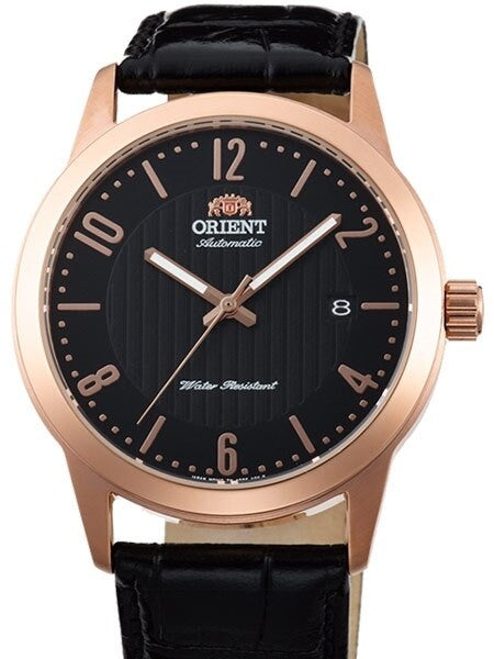 Orient 40.5mm Howard Automatic + Hand Wind Watch with Black Dial #AC05005B