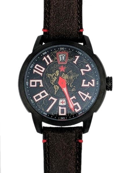 Red Star Jump Hour Automatic Watch AR Sapphire Crystal #8176G-A