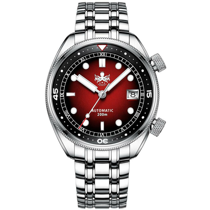 PHOIBOS Eagle Ray 200-Meter Automatic Dive Watch with Double Dome AR Sapphire Crystal #PY029E