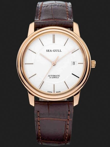 Sea-Gull 38mm Automatic Slim Dress Watch with Sapphire Crystal #M201SG
