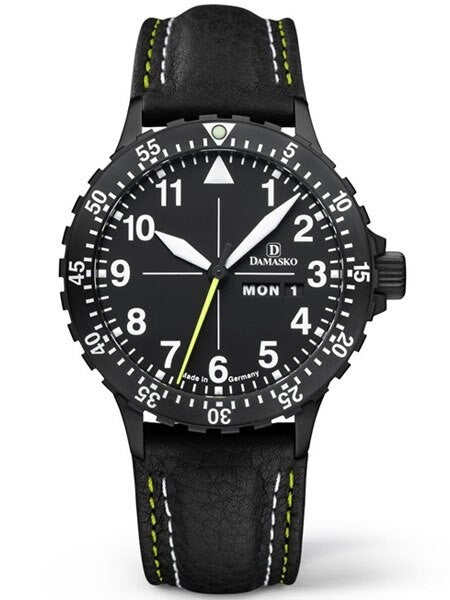 Damasko Swiss ETA Automatic with a 60-minute Bezel and Black Ion Stainless Steel Case #DA46BK
