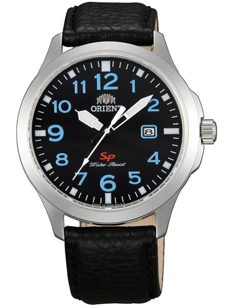 Orient Men's Leather Strap SP Series Quartz Watch with Black Easy