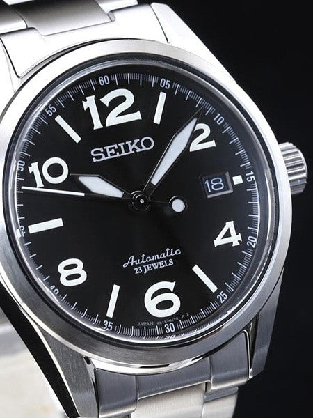 Seiko Black Dial Automatic Dress Watch with 40.3mm Case, and