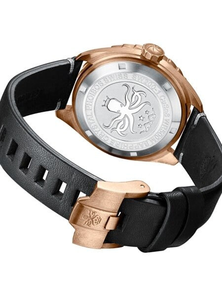 PHOIBOS Eagle Ray 500-Meter Swiss Automatic Dive Watch with Bronze Case, DD AR Sapphire Crystal #PY018B