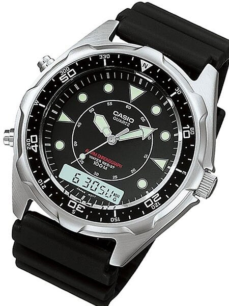 Casio Analog-Digital Dual Time Watch with Alarm and Stopwatch #AMW-320R-1EV