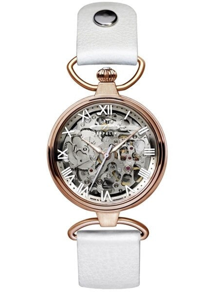Graf Zeppelin Princess of the Sky Skeleton Movement Watch with Rose Goldtone Case #7459-1