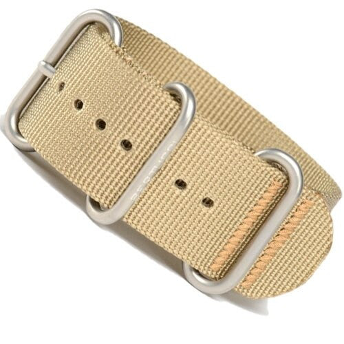 Bertucci Defender Khaki DX3 Nylon Strap with Stainless Steel Buckle and Keeprs #116