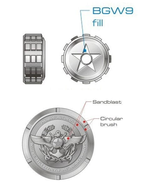PHOIBOS Sentinel 200-Meter Automatic Watch with AR Sapphire Crystal #PY019A