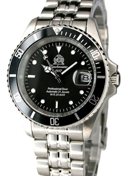 Tauchmeister T0250 Classic Automatic Dive Watch with Screw-Down Crown