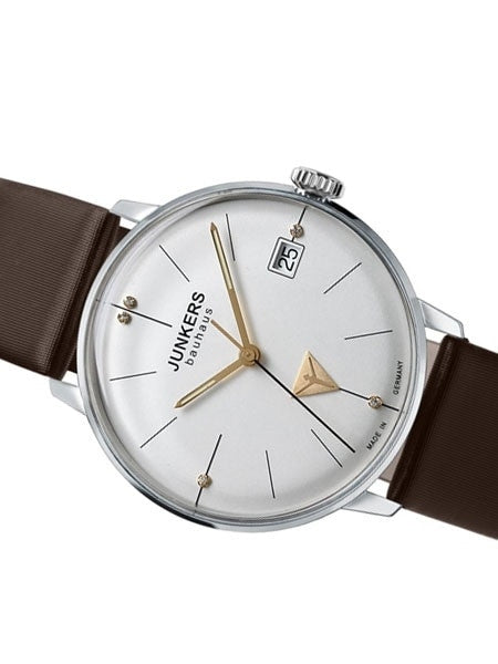 Junkers Lady Bauhaus Swiss Quartz Watch with Domed Hesalite Crystal #6073-4