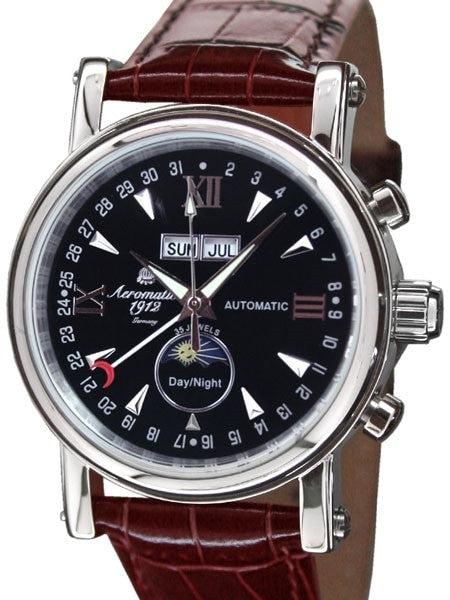 Aeromatic 1912 Automatic Calendar Watch with Day-Night Indicator #A1032B