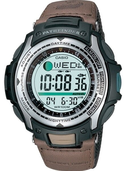 Casio Sports-Style Pathfinder Forester Fishing Moon Phase, Alarm Watch #PAS-400B-5V