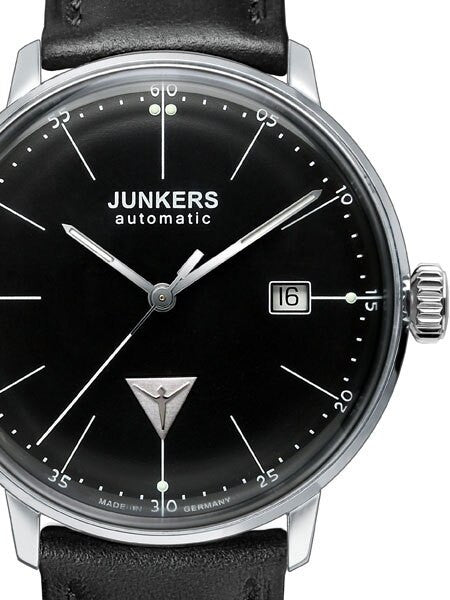 Junkers Bauhaus Swiss Automatic Watch with Domed Hesalite Crystal #6050-2