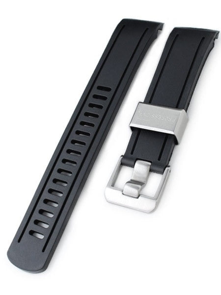 Crafter Blue 22mm NBR Rubber Watch Strap for SEIKO SKX007-009-011 Curved End #CB05A-22A20BZZ