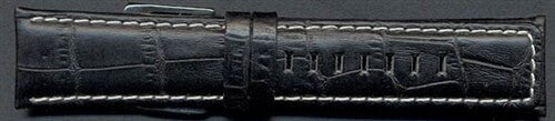 Black Palermo Style Strap with Heavy Padding, Contrast Stitching #PAL-72930