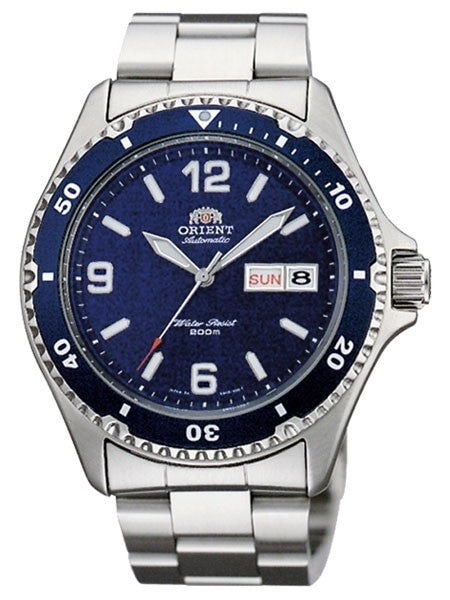 Scratch and Dent - Orient Mako II Blue Dial Automatic Dive Watch with SS Bracelet #AA02002D
