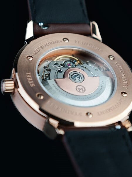Melbourne Flinders Swiss Automatic Dress Watch with White Dial, Sapphire Crystal #FL.40.A.3HD.06