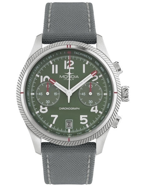 Mondia Madison Quartz Chronograph Watch with Stopwatch #MI763SS-02GR-CT