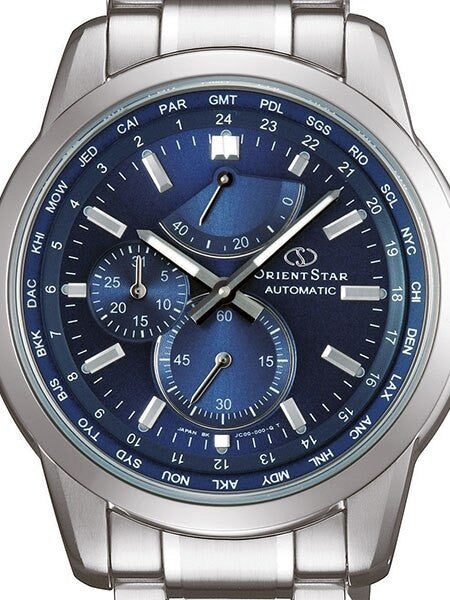 Orient Star Automatic World Time Watch, Power Reserve, AR Sapphire Crystal #JC00002D