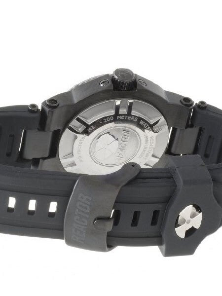 Reactor Trident 200 Meter Dive Watch with Never Dark Illumination, Black SS Case #59805
