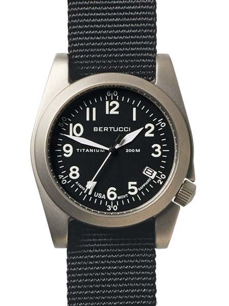 Bertucci  A-11T Americana Titanium Watch with Black Nylon Strap #13330
