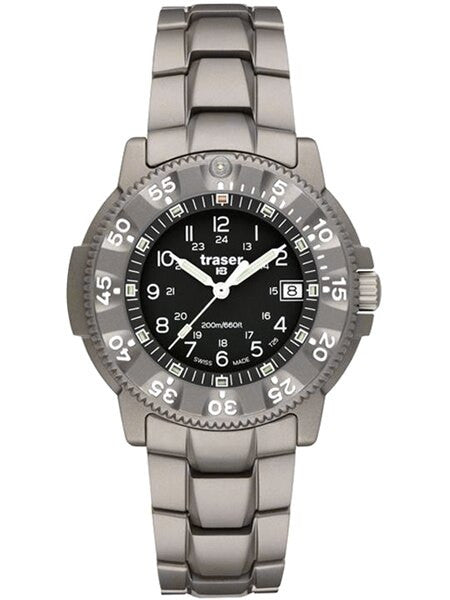Traser Commander 100 Force Military Titanium Watch, Sapphire Crystal #100308
