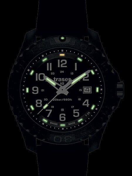 Traser Outdoor Pioneer Watch with Tritium Illumination and Rotating Black Bezel #102905