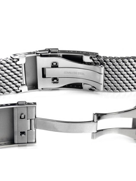 Staib Polished Mesh Bracelet #STEEL-2784-20703APB-P (Straight End