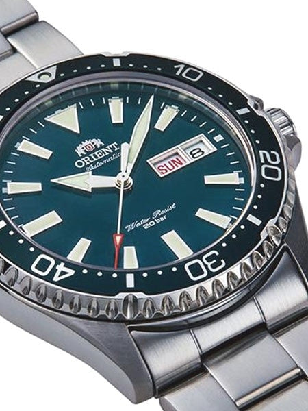 Orient Kamasu Green Dial Automatic Dive Watch with Sapphire Crystal #RA-AA0004E19A