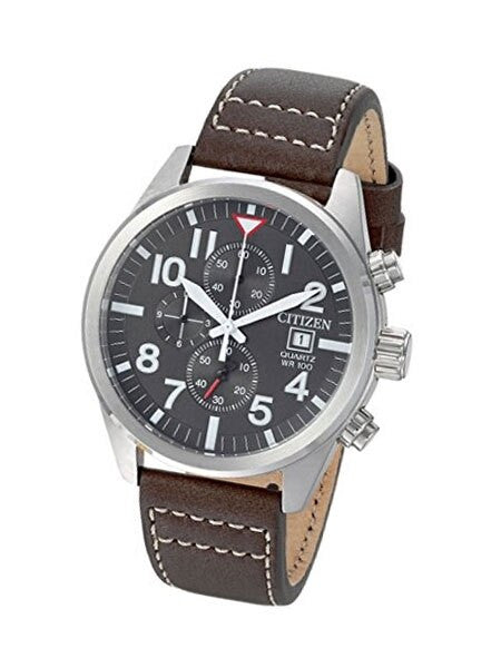 Citizen Quartz Chronograph Watch with Stopwatch, 12-hour Totalizer #AN3620-01H