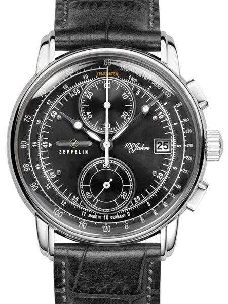 Graf Zeppelin Two-Eye Quartz Chronograph Watch with 60-Minute Stopwatch #8670-2
