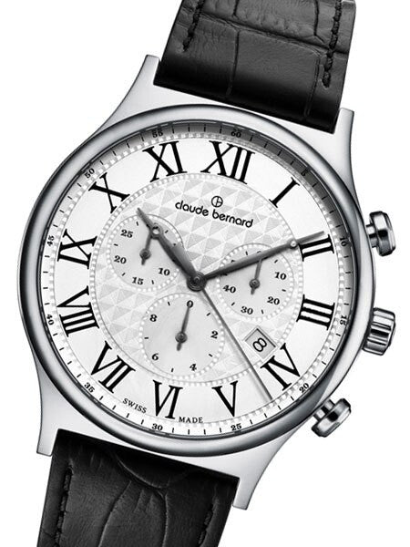 Claude Bernard Swiss Chronograph Dress Watch with Sapphire Crystal #10217-3-AR