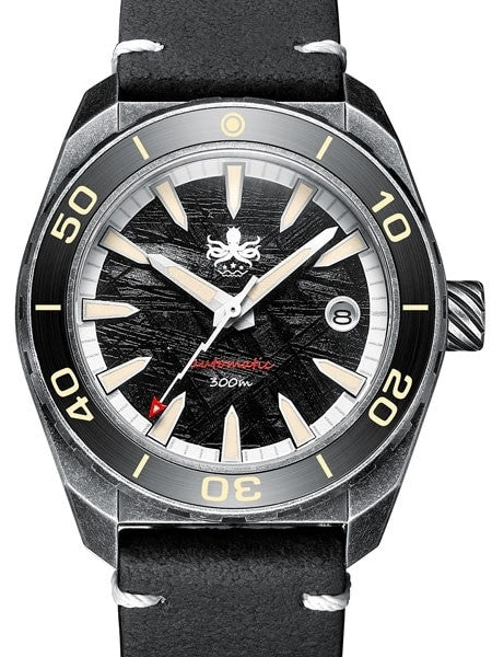 PHOIBOS Black Meteorite Dial Proteus 300-M Automatic Dive Watch with AR DD Sapphire Crystal #PY028E